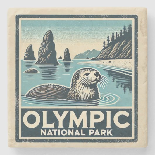 Onderzetter van het Olympisch Nationaal Park (Voorkant)