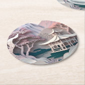 Onderzetter van het paviljoen paviljoen voor papie (Gebogen)