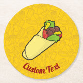 Onderzetter van het rondpapier van Tortilla Sandwi (Voorkant)