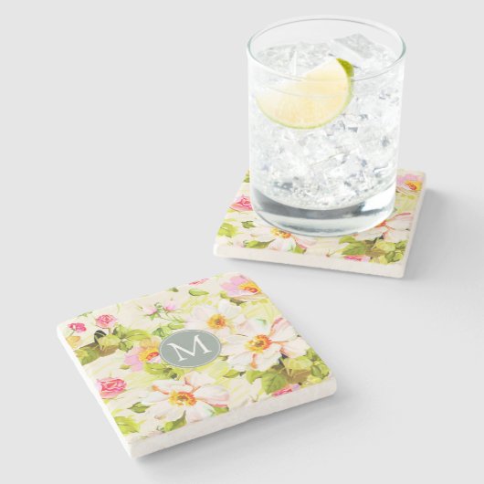  Onderzetter van het Roos van Floral (Zijkant)