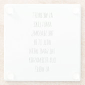 Onderzetter van het type Drijfglas Glazen Onderzetter (Achterkant)