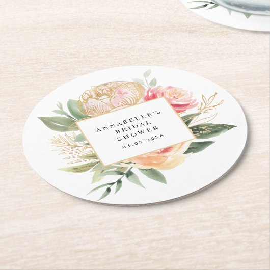 Onderzetter van het Vrijgezellenfeest van Peony en (Gebogen)