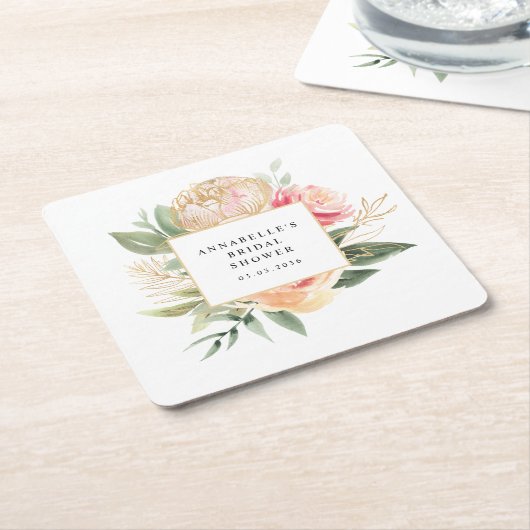 Onderzetter van het Vrijgezellenfeest van Peony en (Schuin)