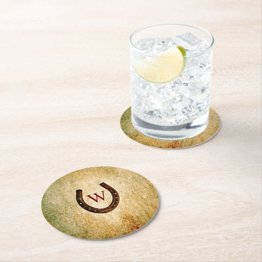 Onderzetter van hoefijzer Monogrammed Papier (Insitu)