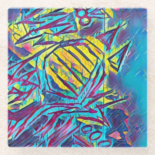 Onderzetter van hoogfrequentieglas glazen onderzetter (Voorkant)