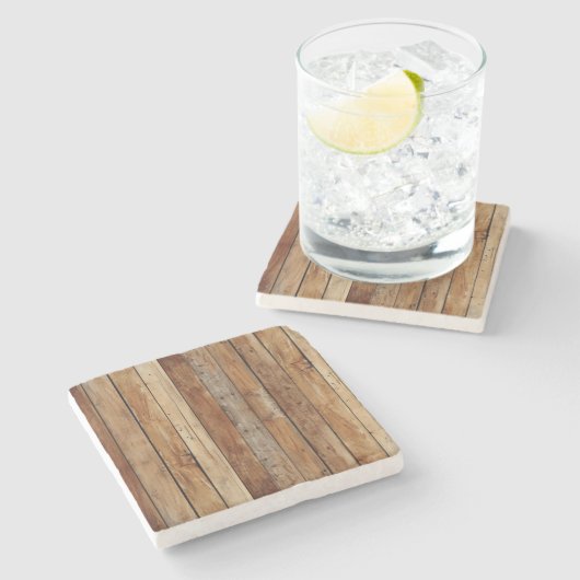 Onderzetter van houtextuur (Zijkant)