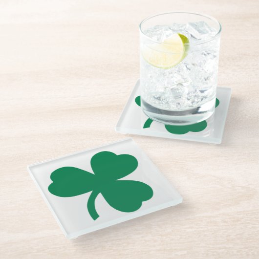 Onderzetter van Irish Clover Glass Glazen Onderzetter (Schuin)