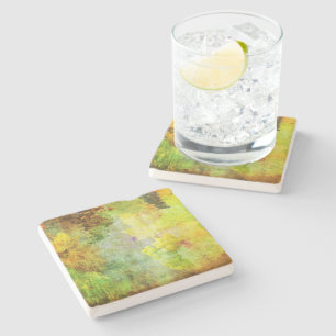 Onderzetter van kalksteen voor druiven en bladeren