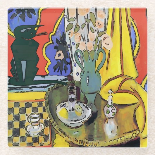 Onderzetter van katten- en katoenglas (Voorkant)