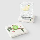 Onderzetter van kikkersteen (Zijkant)