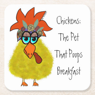 Onderzetter van kippen