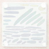 Onderzetter van kleurrijk glas glazen onderzetter (Achterkant)