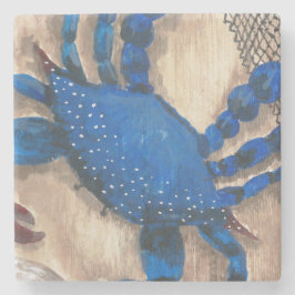 Onderzetter van krab en Seashell Stone