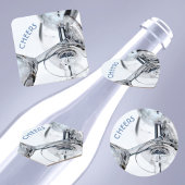 Onderzetter van kristalwijn