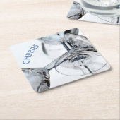 Onderzetter van kristalwijn (Schuin)