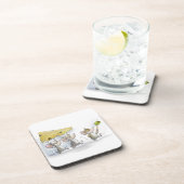 Onderzetter van kurk op de kazen (met olijven) (Rechterzijde)