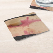 Onderzetter van kurkwijnvatpapier (Schuin)