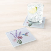 Onderzetter van lavendelglas glazen onderzetter (Schuin)