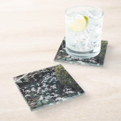 Onderzetter van lentesnowdruppels glazen onderzetter (Schuin)