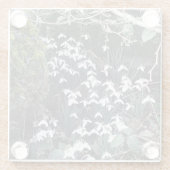 Onderzetter van lentesnowdruppels glazen onderzetter (Achterkant)