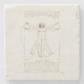 ONDERZETTER van leonarDO DA VINCI : MAN van VITRUV (Voorkant)