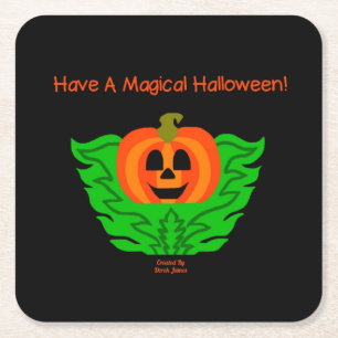 Onderzetter van Magical Halloween Pumpkin Paper