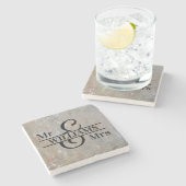 Onderzetter van Monogram Weddenschap (Zijkant)