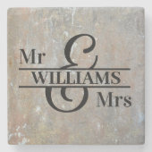 Onderzetter van Monogram Weddenschap (Voorkant)