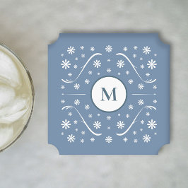 Onderzetter van mosterdblauw ventilatormonogram