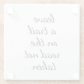 Onderzetter van niet-ingenomen glas (Achterkant)