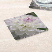 onderzetter van Paarse en Witte Dahlia (Schuin)