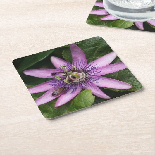 Onderzetter van passiebloem (Schuin)
