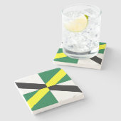 Onderzetter van patriottische steen met vlag van M (Zijkant)