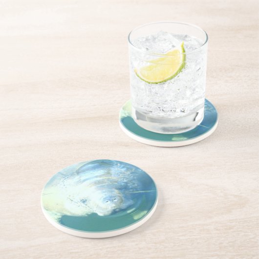 Onderzetter van Peking Manatee (Zijkant)