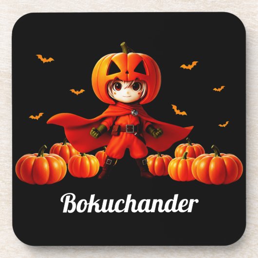 Onderzetter van Pumpkin-Hero Bokchander (ボクチャンダーク (Voorkant)