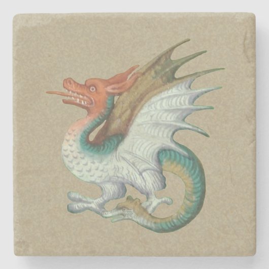 Onderzetter van rode drakensteen (Voorkant)