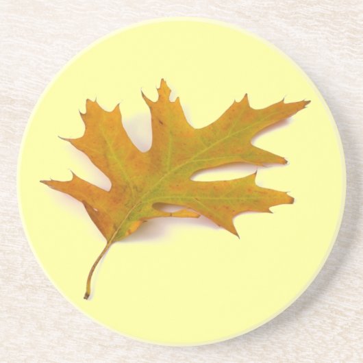 Onderzetter van rode eik-leder (Voorkant)