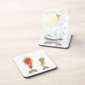 Onderzetter van rode en gele kever (Rechterzijde)