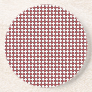 Onderzetter van rode, zwarte en witte gingham