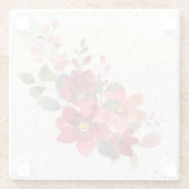 Onderzetter van rood glas (Achterkant)