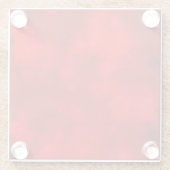 Onderzetter van rood glas (Achterkant)