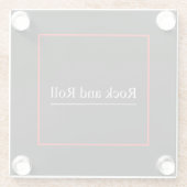 Onderzetter van rots en rolglas (Achterkant)