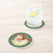 Onderzetter van Santa en Pine Wreated Sandstone (Zijkant)