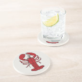 onderzetter van schattige rode kreeft (Zijkant)