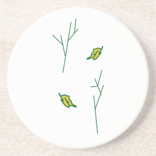 Onderzetter van schilderachtig bomen