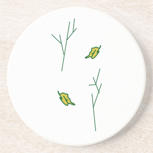 Onderzetter van schilderachtig bomen (Voorkant)