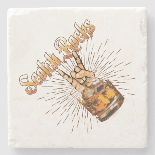 Onderzetter van Scotch Rocks Stone (Voorkant)