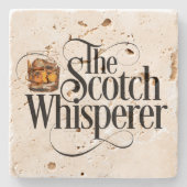 Onderzetter van Scotch Whisperer Stone (Voorkant)
