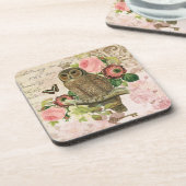  onderzetter van shabby chic owl (Linkerzijde)