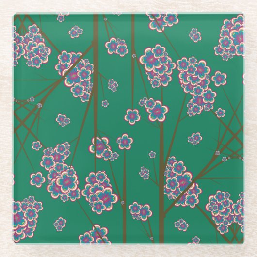 Onderzetter van speciale takken van glas glazen onderzetter (Voorkant)